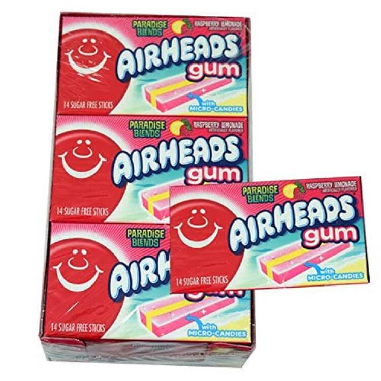 Airheads Raspberry Lemonade Gum Airhead Candy